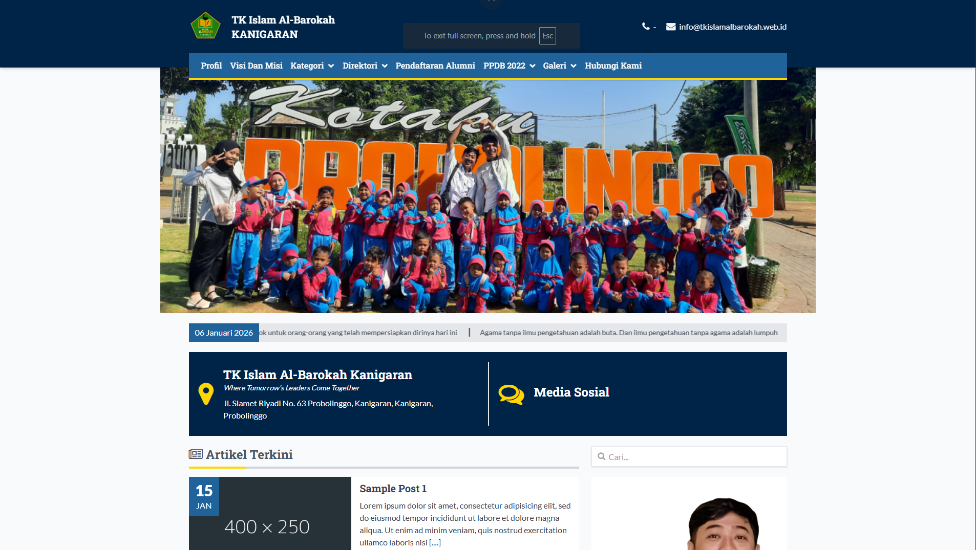 Website TK Islam Al-Barokah